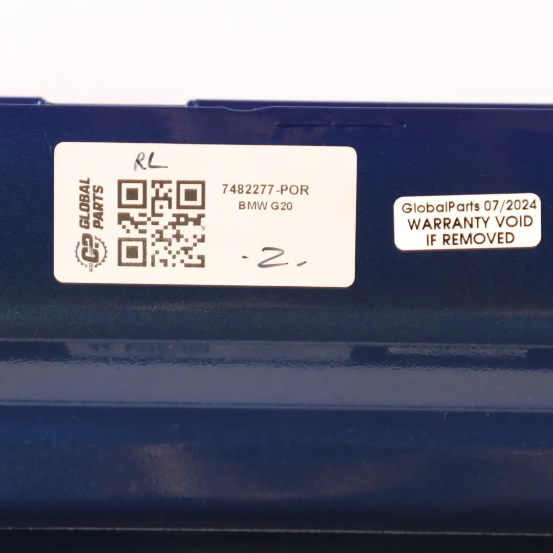 BMW G20 G21 Door Rear Left N/S Portimao Blue Metallic - C31 - SKU 7482277-POR - Part number 7482277