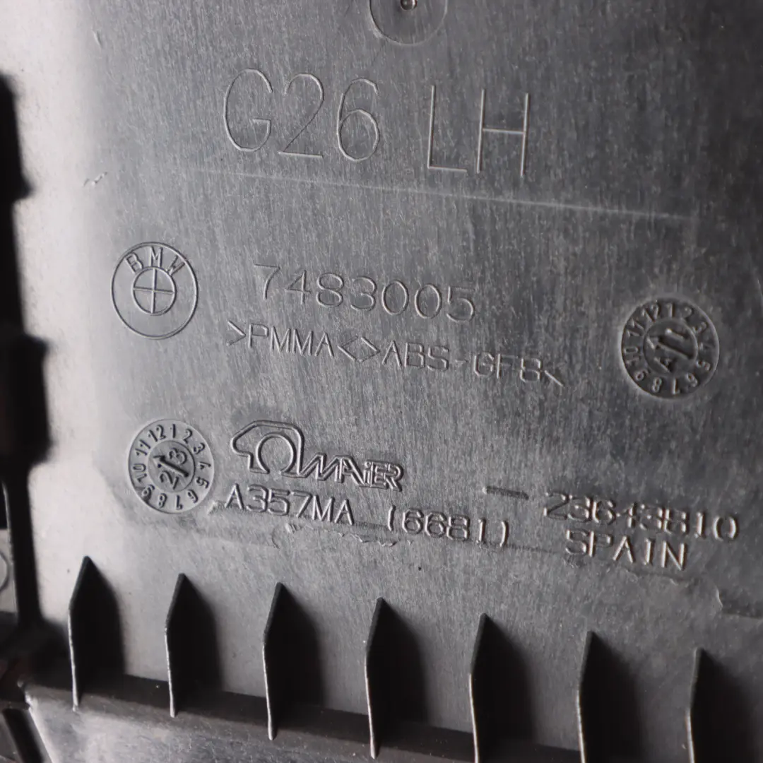 Trim Cover B Pillar Interior Left N/S Panel Black to BMW I4 G26 with Part number 7483005 BMW I4 G26 Trim Cover B Pillar Interior Left N/S Panel Black - SKU 7483005 - Part number 7483005