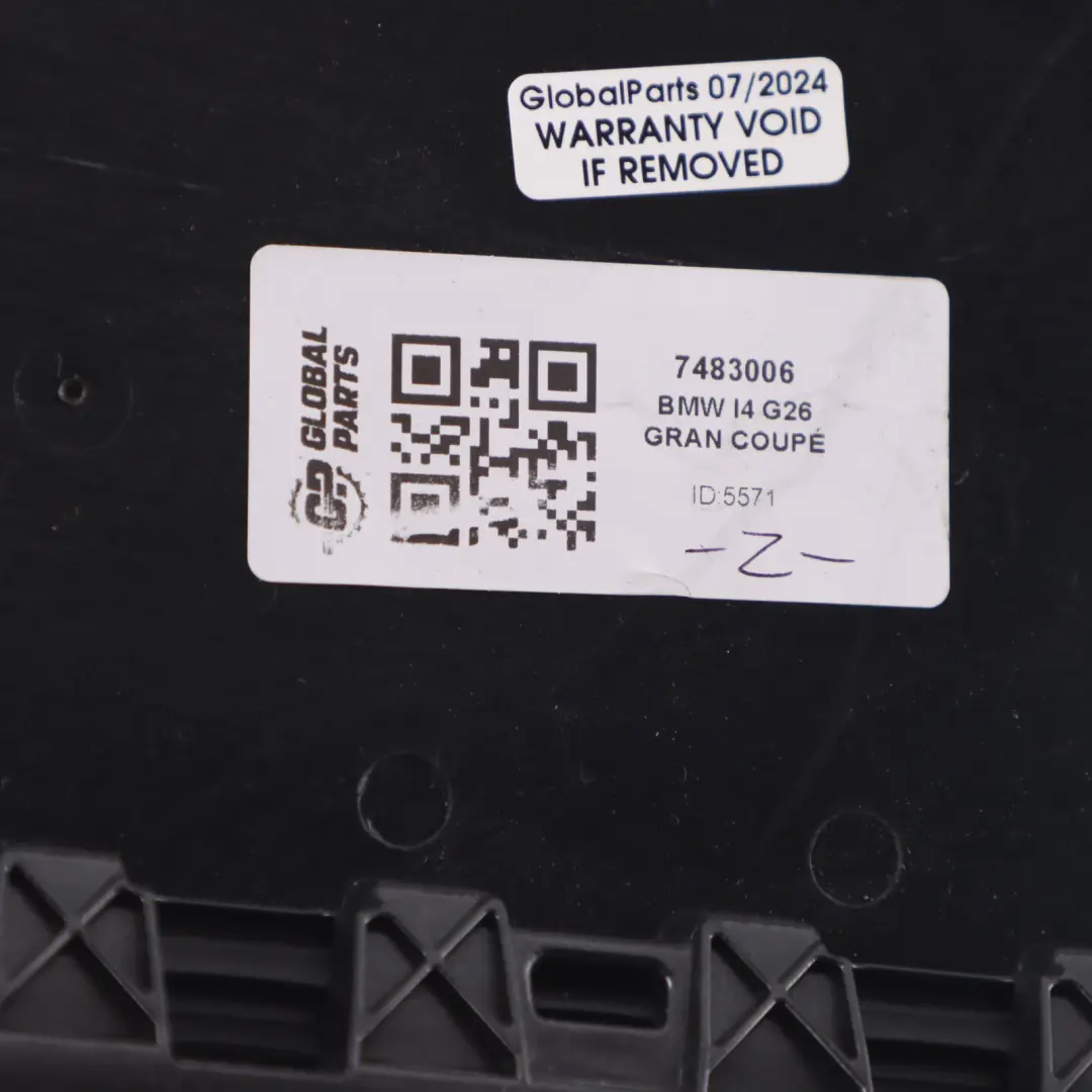 Trim Cover B Pillar Interior Right O/S Panel Black to BMW I4 G26 with Part number 7483006 BMW I4 G26 Trim Cover B Pillar Interior Right O/S Panel Black - SKU 7483006 - Part number 7483006