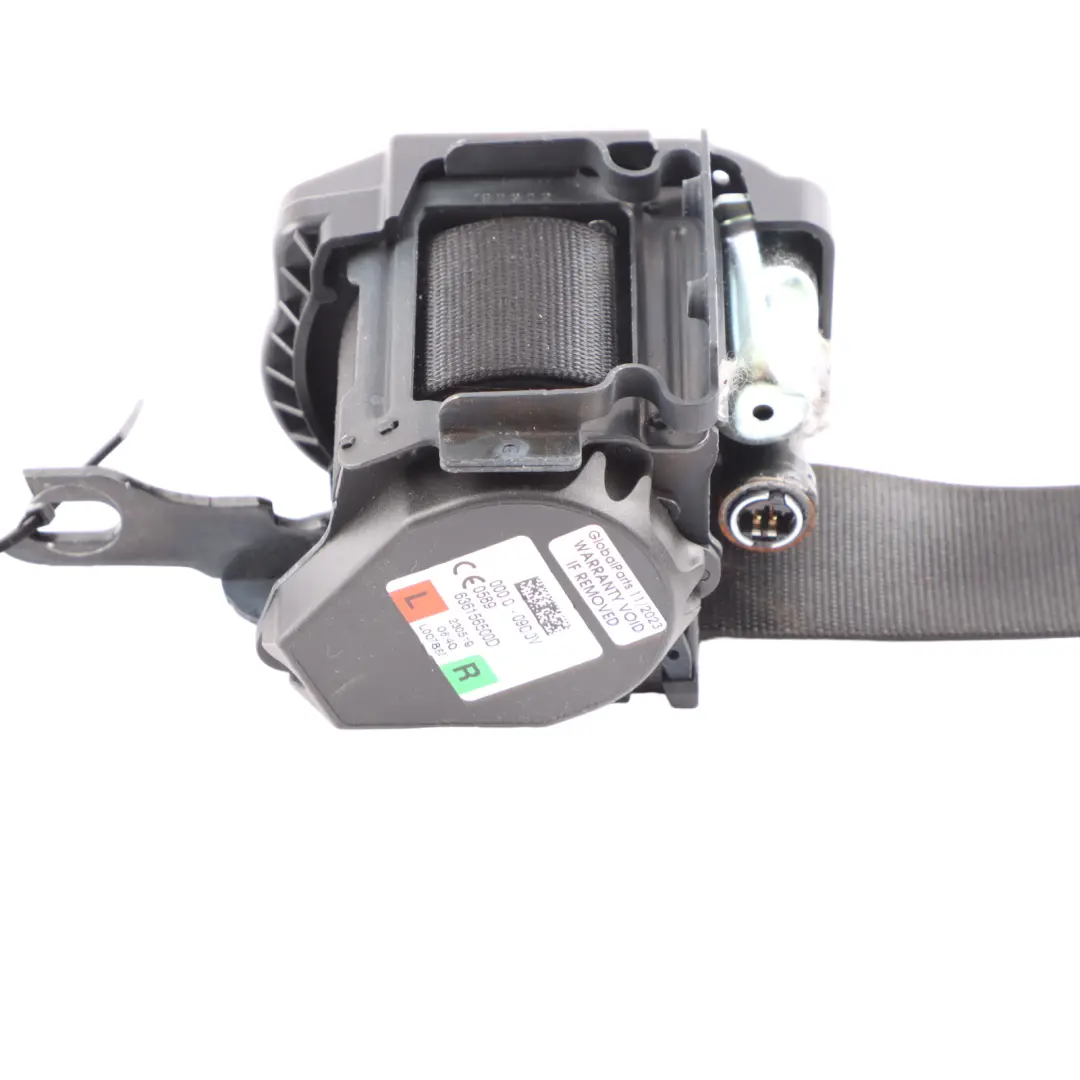 BMW G20 Safety Seat Belt Rear Right Left N/O/S Upper Black - SKU 7496263 - Part number 7496263