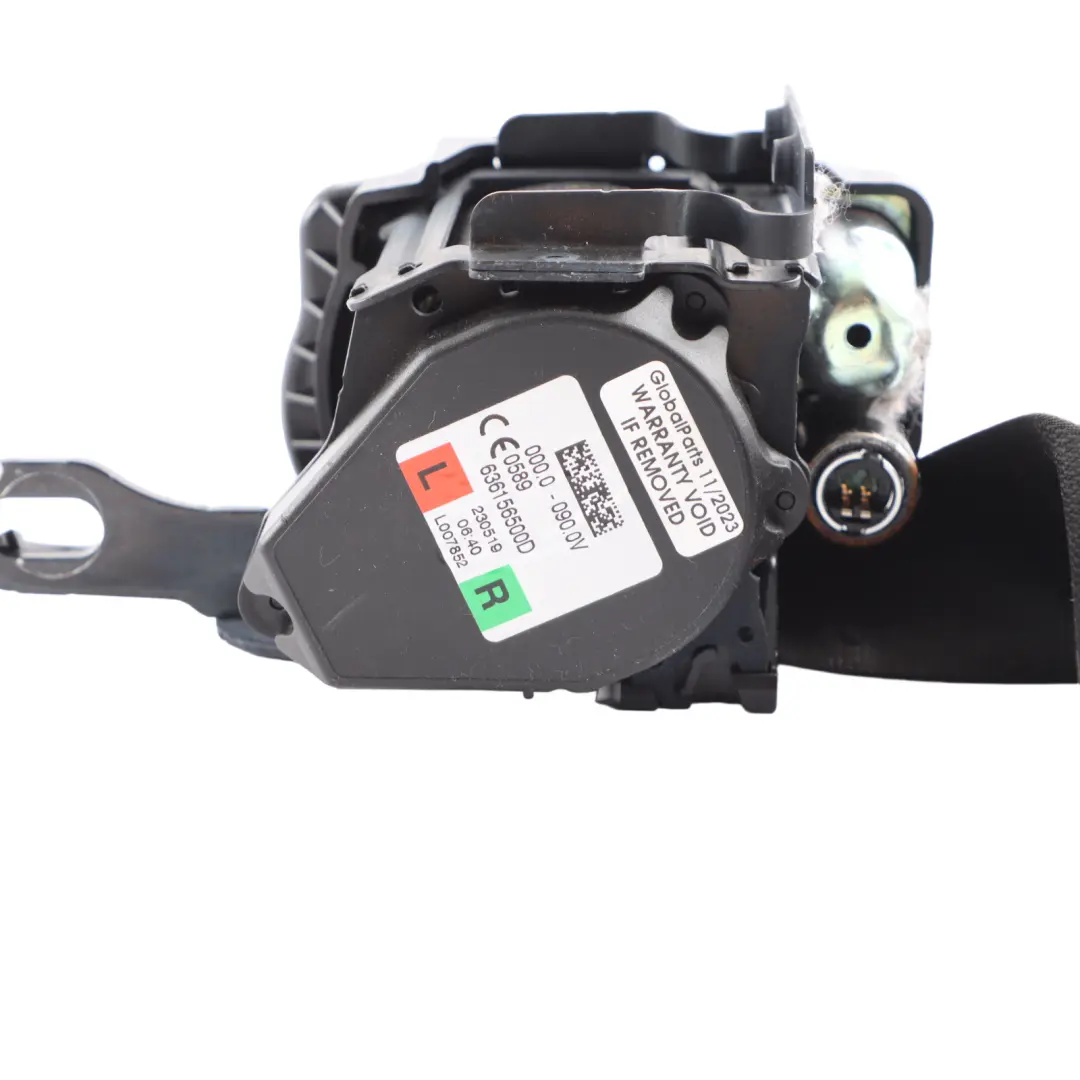 BMW G20 Safety Seat Belt Rear Right Left N/O/S Upper Black - SKU 7496263 - Part number 7496263