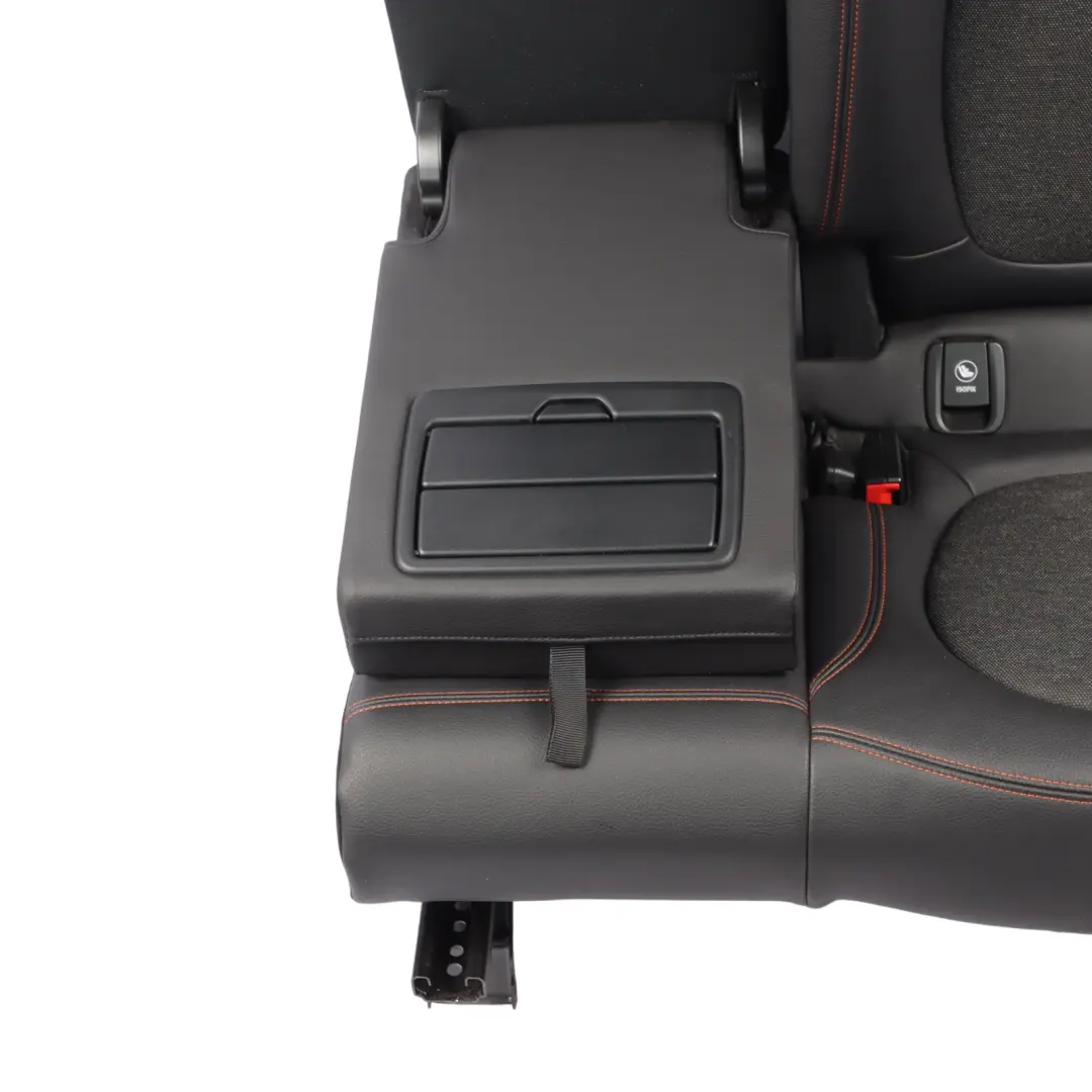 Left N/S Seat Sensatec Anthracite Orange Interior Set to BMW F46 LCI Rear with Part number 7496399 BMW F46 LCI Rear Left N/S Seat Sensatec Anthracite Orange Interior Set - SKU 7496399 - Part number 7496399