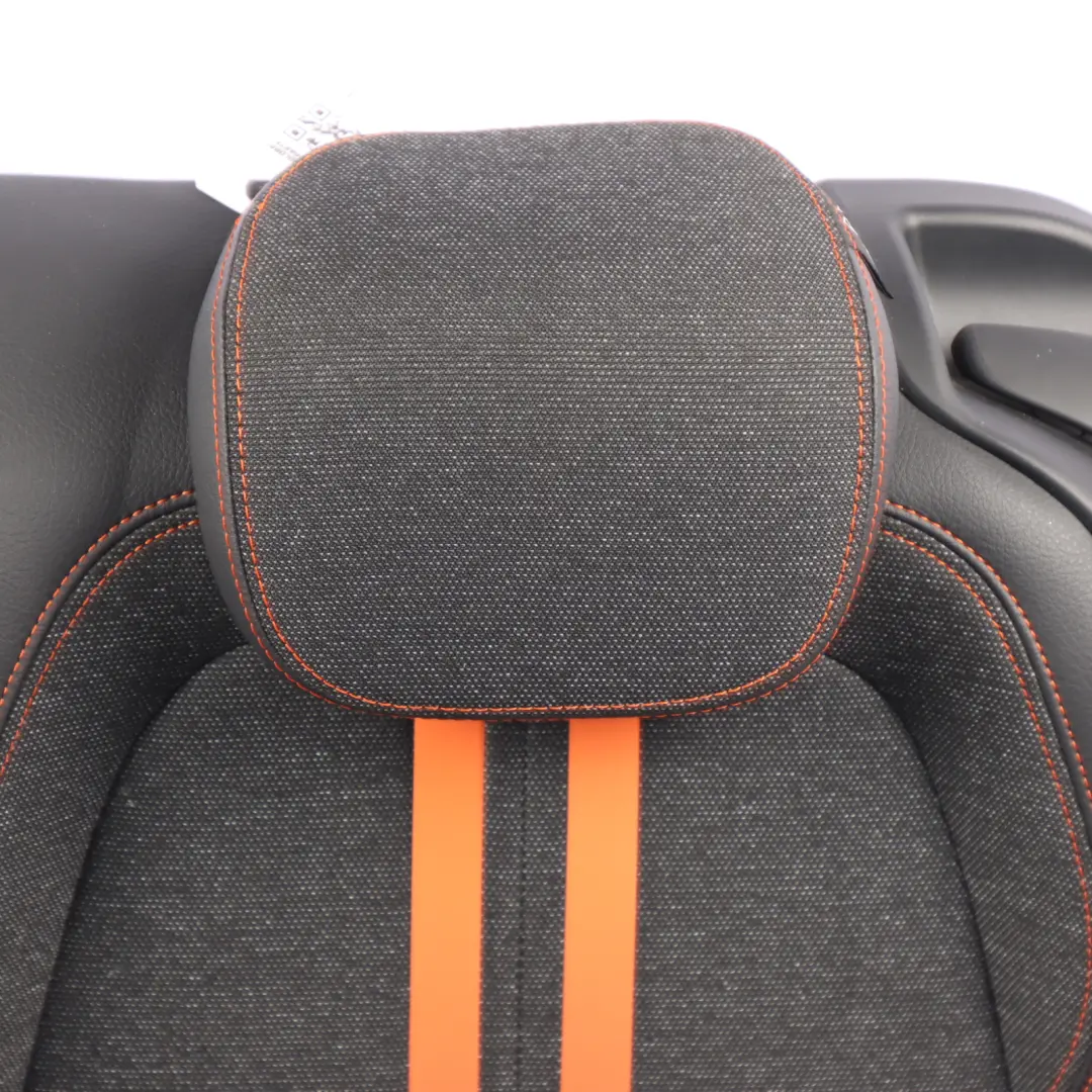 BMW F46 LCI Rear Left N/S Seat Sensatec Anthracite Orange Interior Set - SKU 7496399 - Part number 7496399