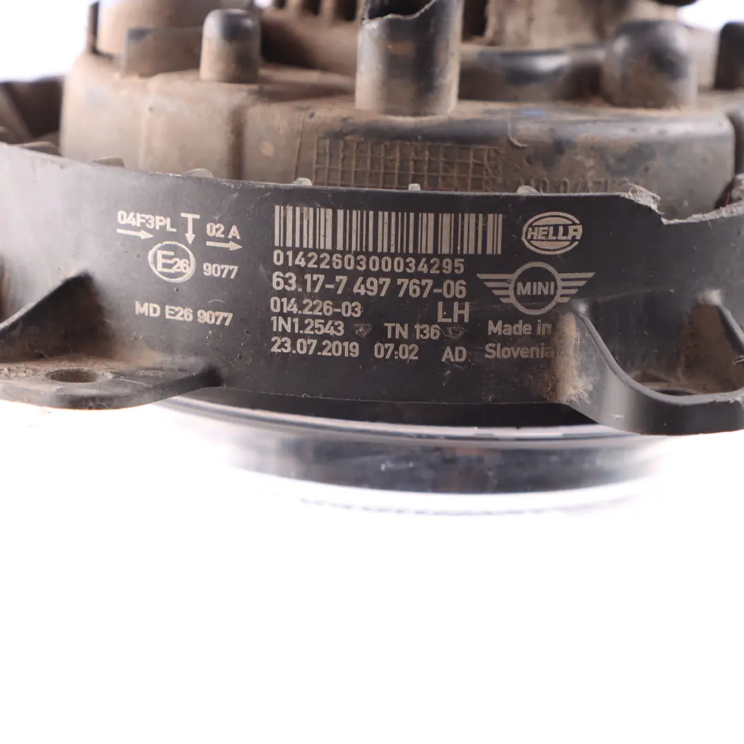 F55N F56 F57 Fog light lamp left bumper to Mini with Part number 7497767 Mini F55N F56 F57 Fog light lamp left bumper - SKU 7497767-1 - Part number 7497767