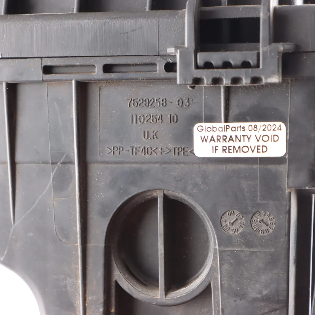 Mini R50 R52 Silenciador de Admisión Caja de Filtro Aire Parte Inferior - SKU 7529258-2 - Número de pieza 7529258