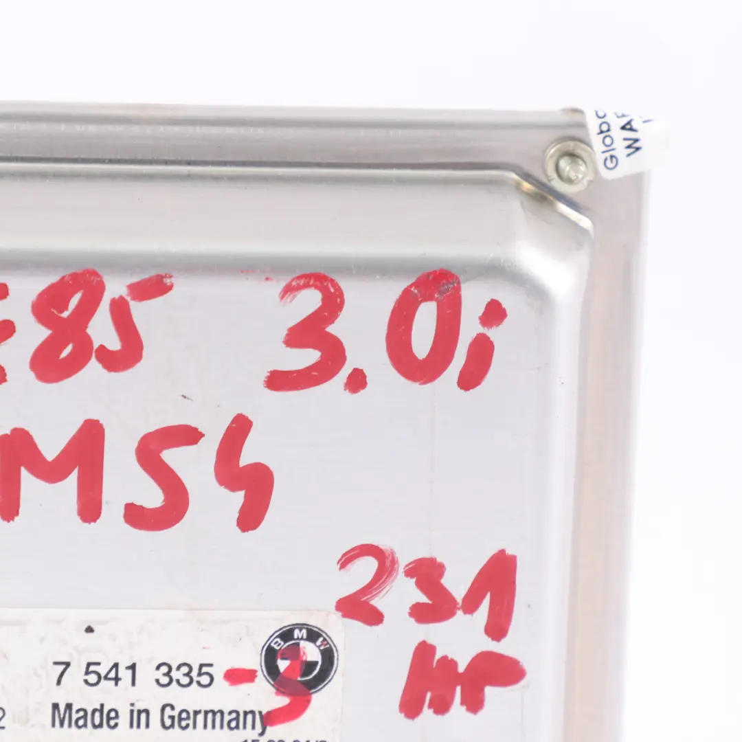 M54 231HP Module l'unité contrôle moteur ECU DME Manual pour BMW Z4 E85 3.0i à propos du numéro de pièce 7541335 BMW Z4 E85 3.0i M54 231HP Module l'unité contrôle moteur ECU DME Manual - SKU 7541335-3 - Numéro de pièce 7541335