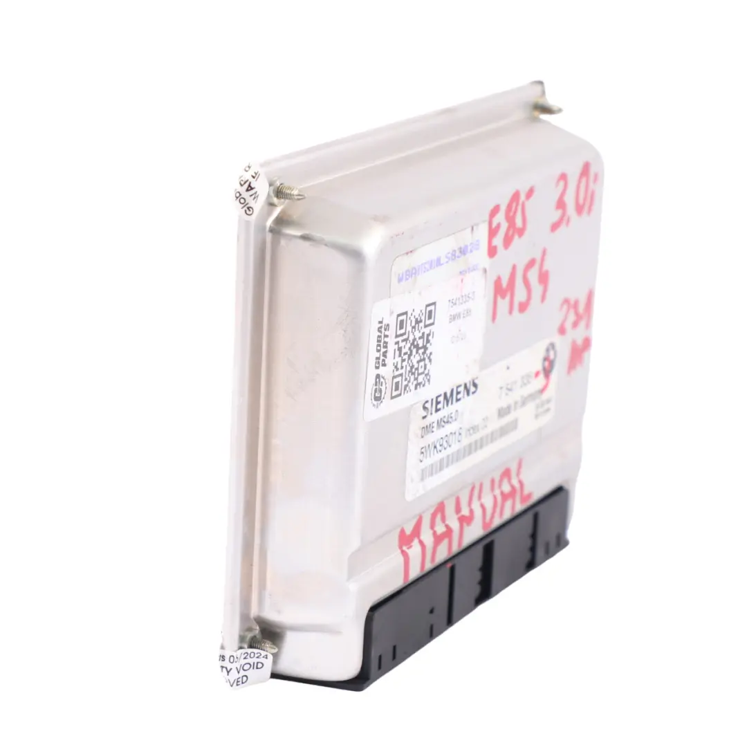 BMW Z4 E85 3.0i M54 231PS Motorsteuergerät Modul ECU DME Schaltgetriebe - SKU 7541335-3 - Teilenummer 7541335