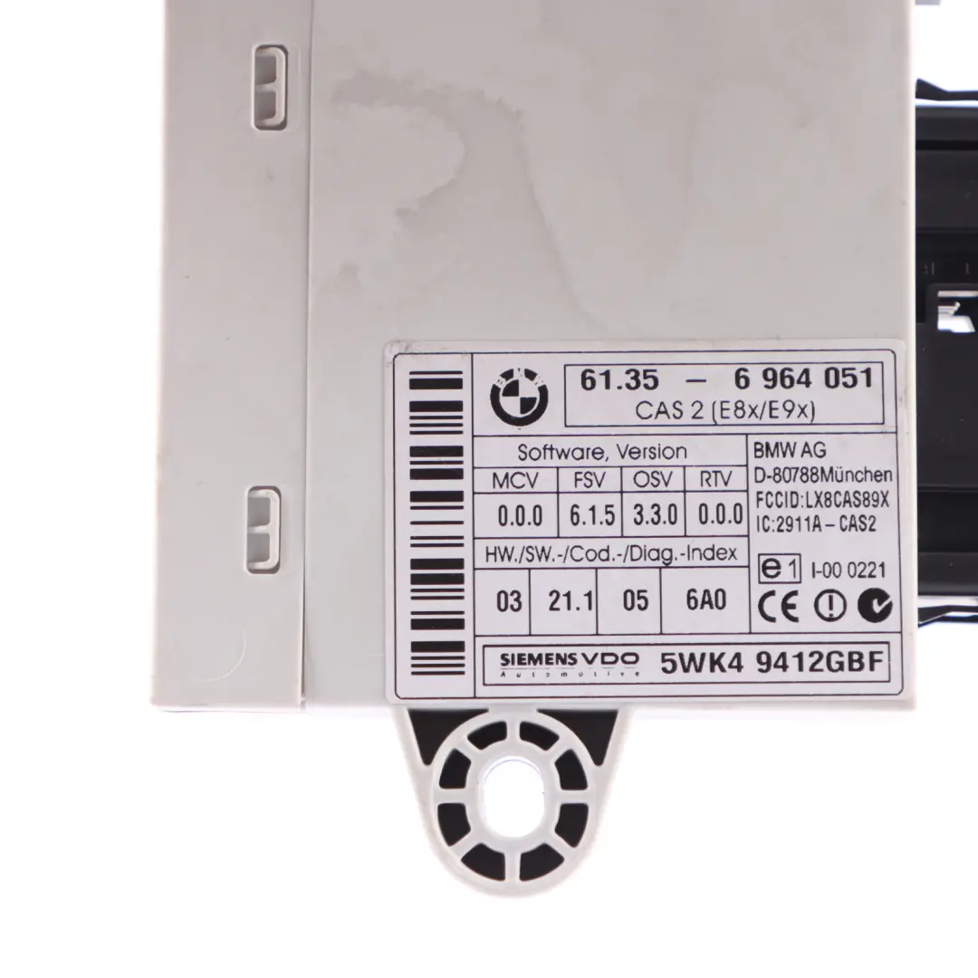 BMW E87 E90 118i 318i N46 129HP Engine Control Unit ECU Kit DME CAS2 Key - SKU 7552176-5 - Part number 7552176