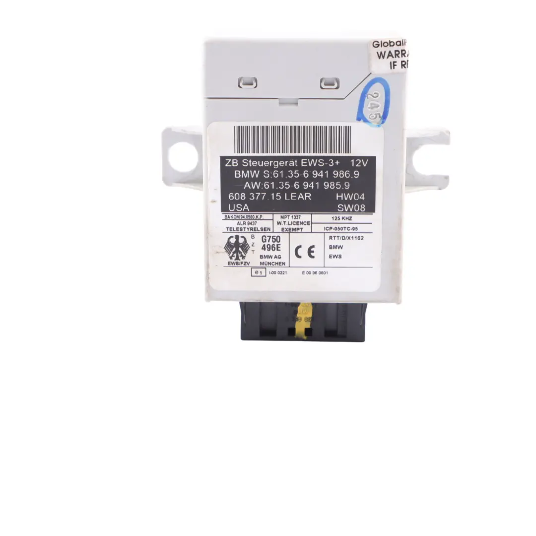 BMW X5 E53 4.4i N62 Engine Control Unit ECU Kit EWS Key Automatic - SKU 7556340-1 - Part number 7556340