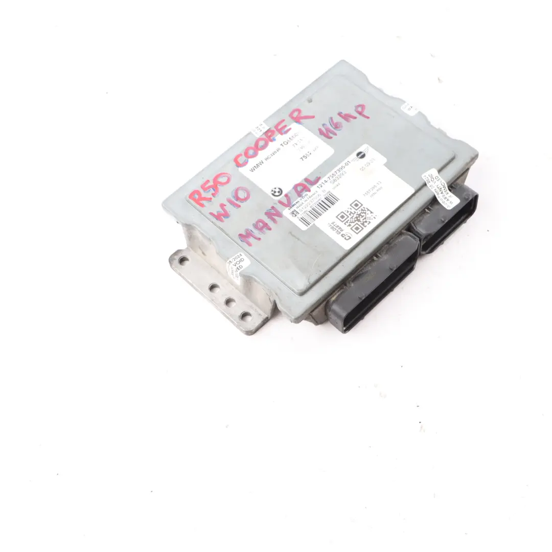 116HP Gasolina Unidad Control ECU Manual para Mini Cooper R50 R52 W10 1.6 con número de pieza 7557395 Mini Cooper R50 R52 W10 1.6 116HP Gasolina Unidad Control ECU Manual - SKU 7557395-13 - Número de pieza 7557395