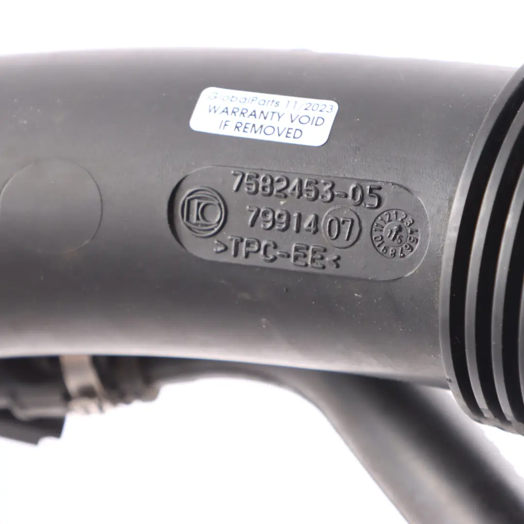 Intake Silencer Filtered Air Pipe Hose to Mini Cooper S JCW R55 R56 LCI N14 with Part number 7582453 Mini Cooper S JCW R55 R56 LCI N14 Intake Silencer Filtered Air Pipe Hose - SKU 7582453-2 - Part number 7582453