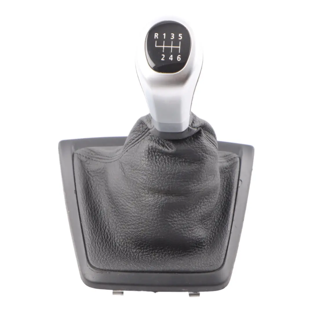 Pomello del cambio con copertura in pelle anello cromato per BMW Z4 E89 con numero di parte 7584548 BMW Z4 E89 Pomello del cambio con copertura in pelle anello cromato - SKU 7584548 - Numero di parte 7584548