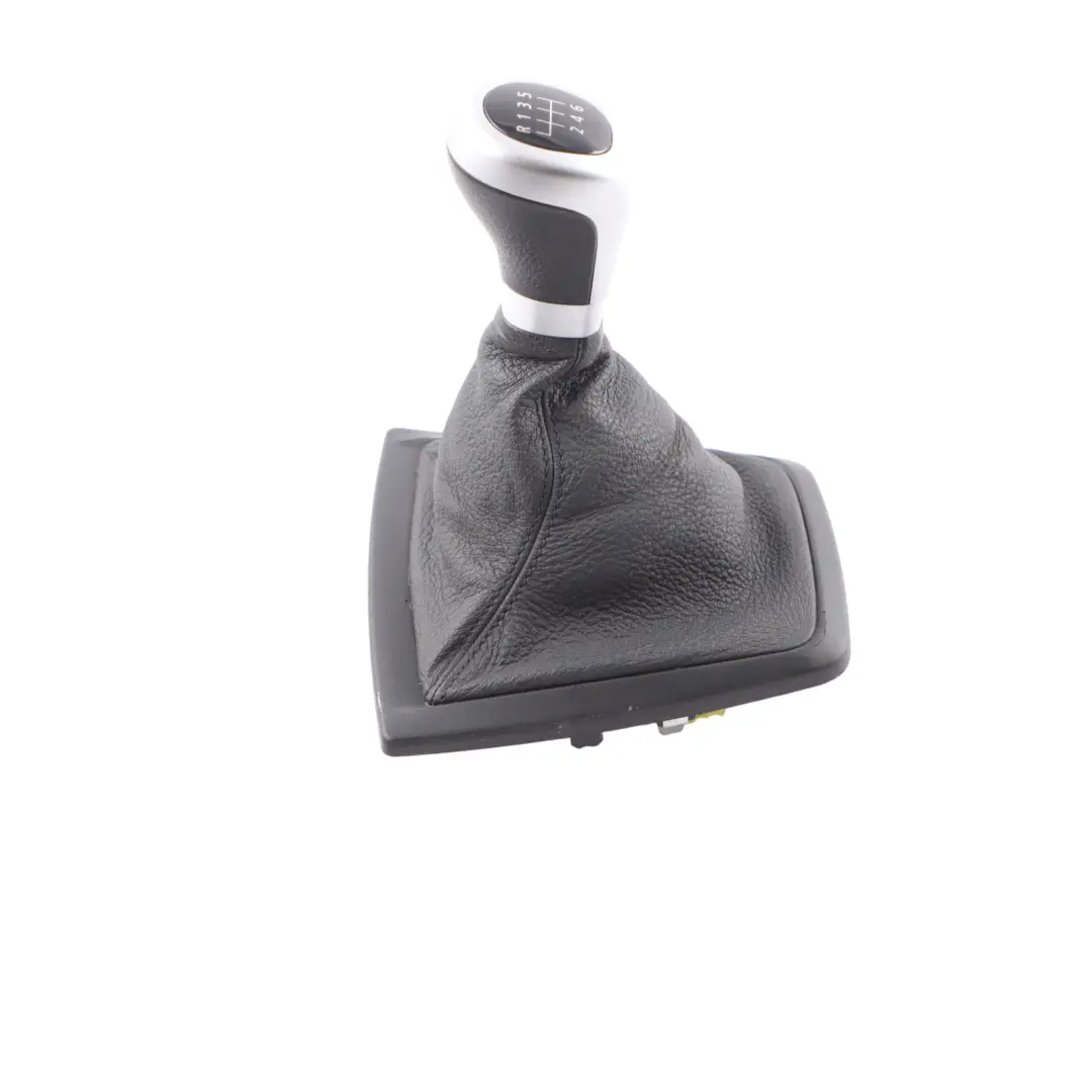 Pomello del cambio con copertura in pelle anello cromato per BMW Z4 E89 con numero di parte 7584548 BMW Z4 E89 Pomello del cambio con copertura in pelle anello cromato - SKU 7584548 - Numero di parte 7584548