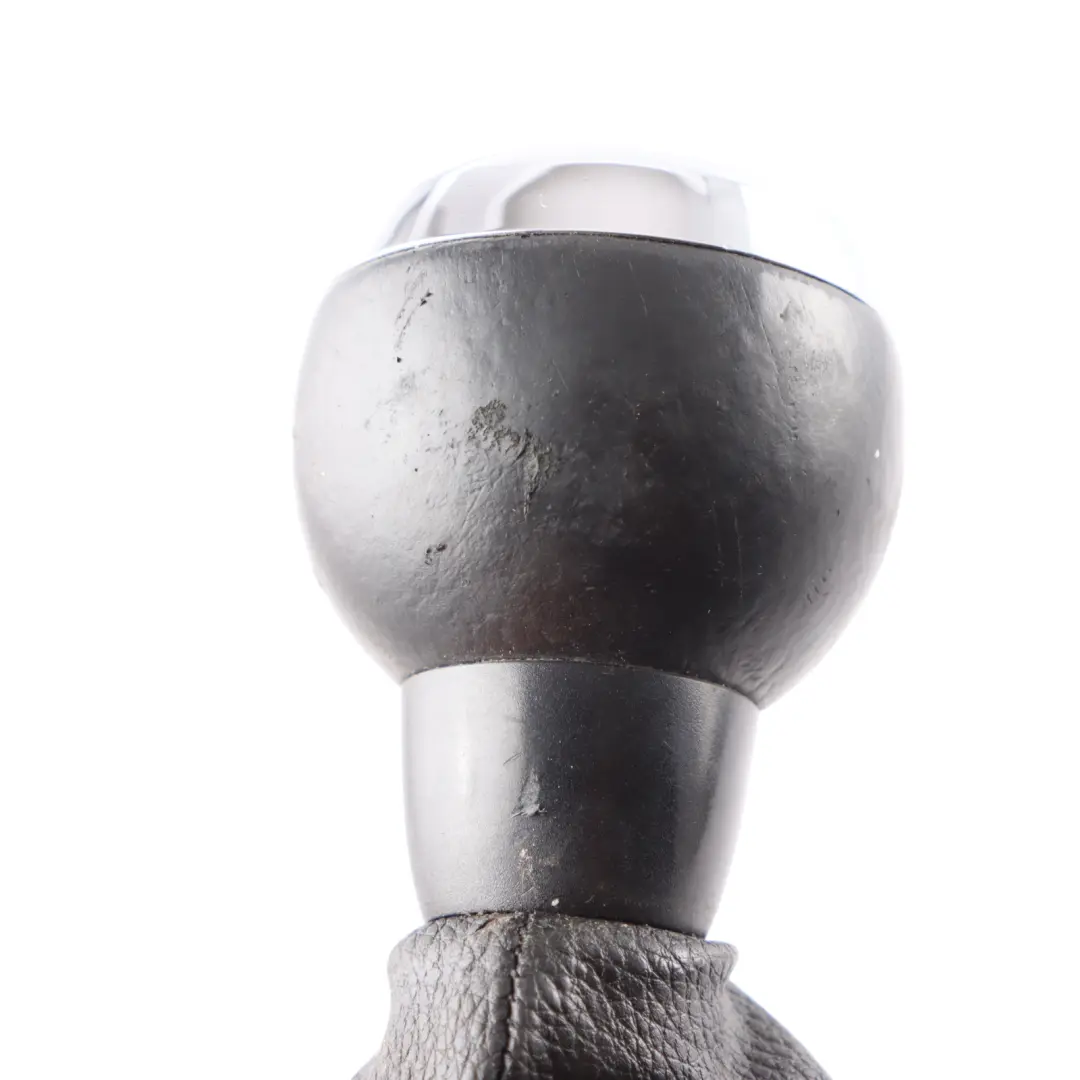 Mini R56 JCW Gear Shift Knob Gaiter Cover Leather Chrome 6 Speed - SKU 7587887 - Part number 7587887
