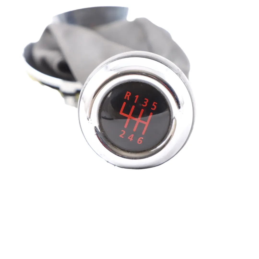 Mini R56 JCW Gear Shift Knob Gaiter Cover Leather Chrome 6 Speed - SKU 7587887 - Part number 7587887