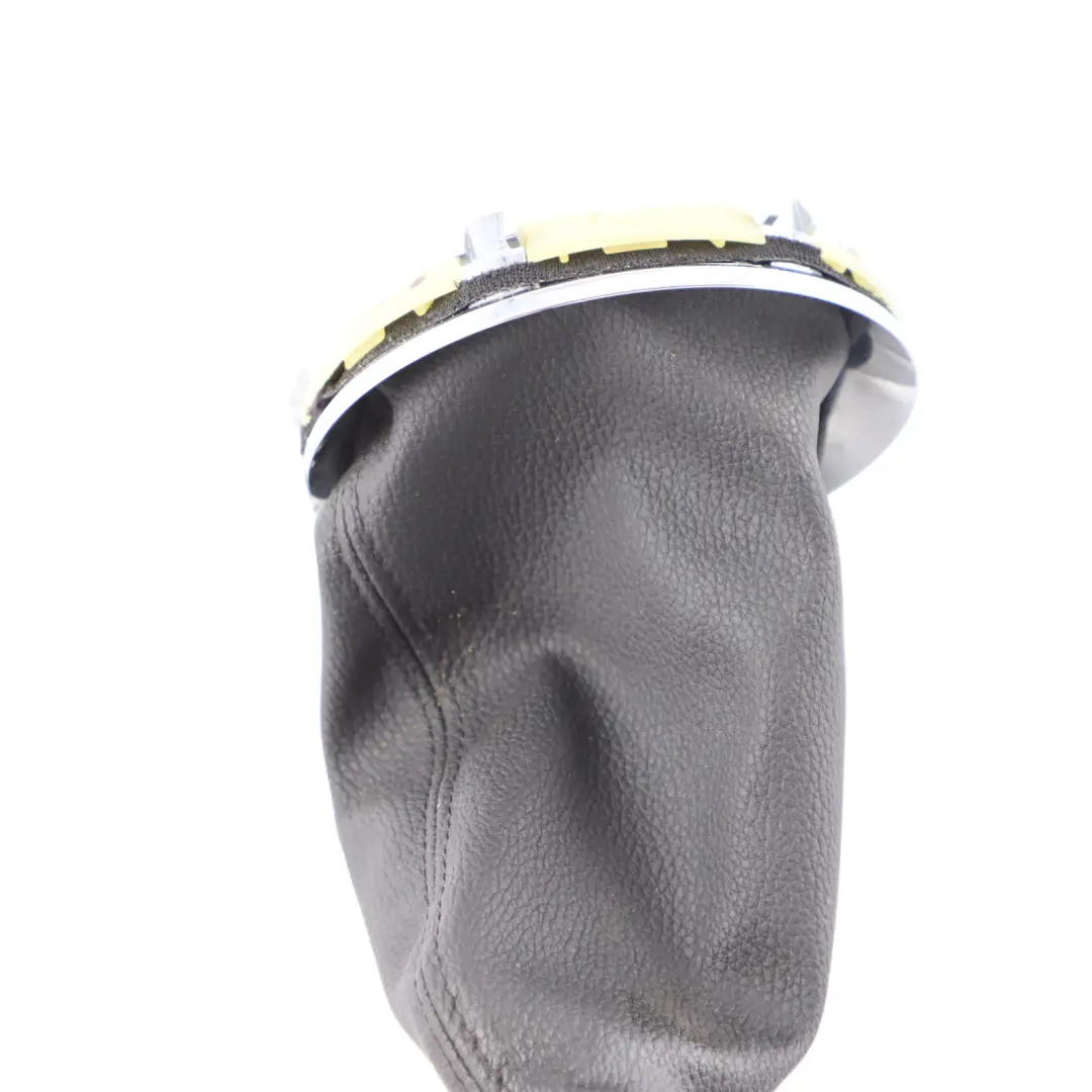 Mini R56 JCW Gear Shift Knob Gaiter Cover Leather Chrome 6 Speed - SKU 7587887 - Part number 7587887