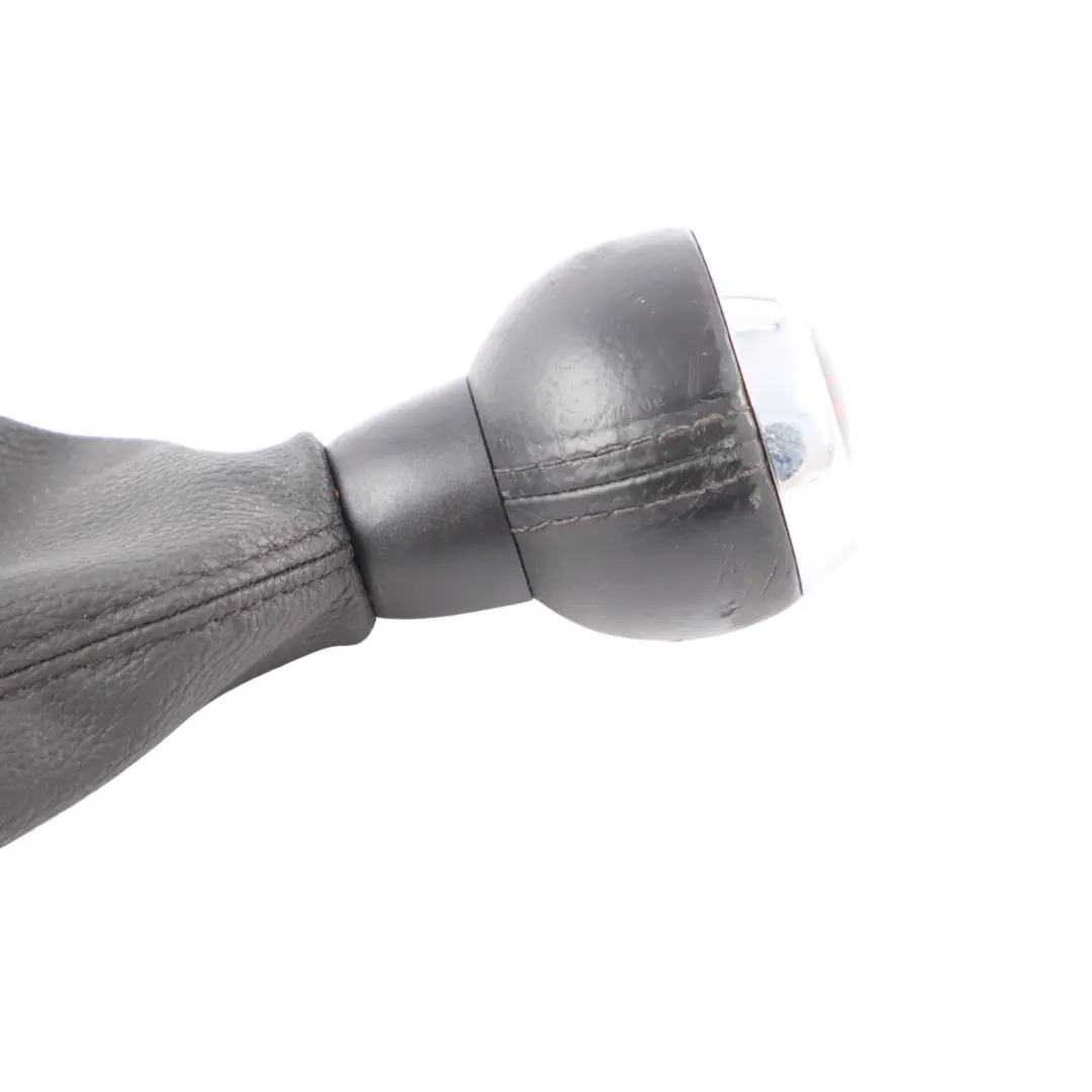 Shift Knob Gaiter Cover Leather Chrome 6 Speed to Mini R56 JCW Gear with Part number 7587887 Mini R56 JCW Gear Shift Knob Gaiter Cover Leather Chrome 6 Speed - SKU 7587887 - Part number 7587887