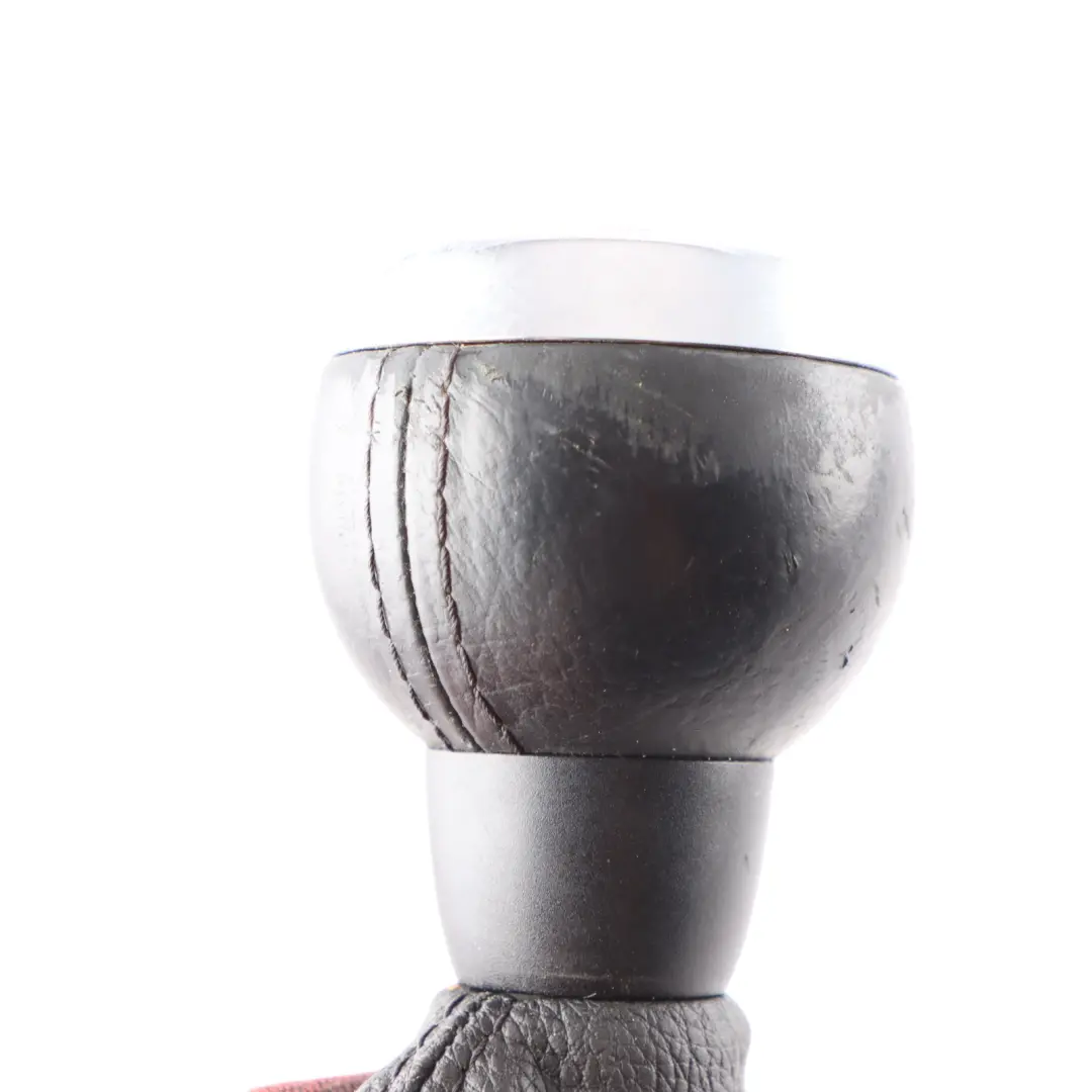 Mini R56 JCW Gear Shift Knob Gaiter Cover Leather Chrome 6 Speed - SKU 7587887 - Part number 7587887