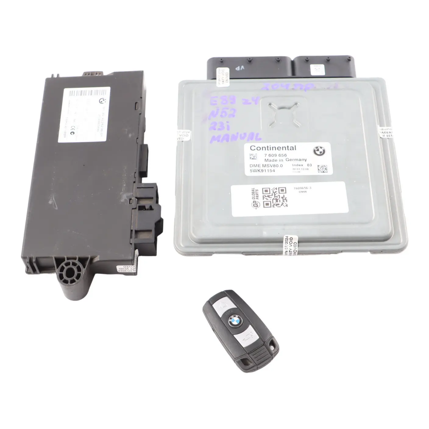 BMW Z4 E89 Roadster 23I N52N 204HP ECU Kit DME 7609656 CAS3 Clave Manual