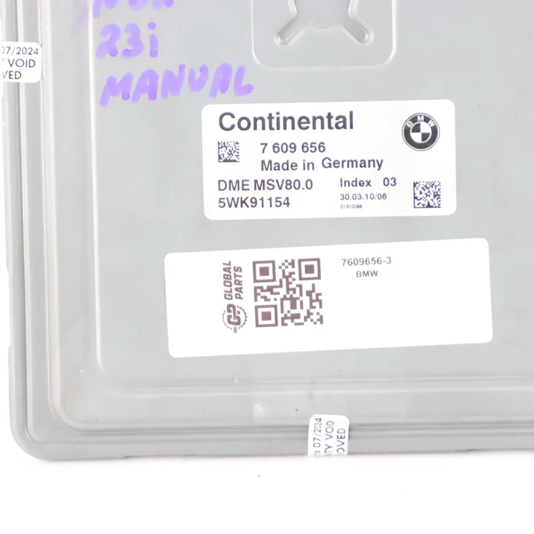 N52N 204HP ECU Kit DME CAS3 Key Manual für BMW Z4 E89 Roadster 23I mit Teilenummer 7609656 BMW Z4 E89 Roadster 23I N52N 204HP ECU Kit DME CAS3 Key Manual - SKU 7609656-3 - Teilenummer 7609656