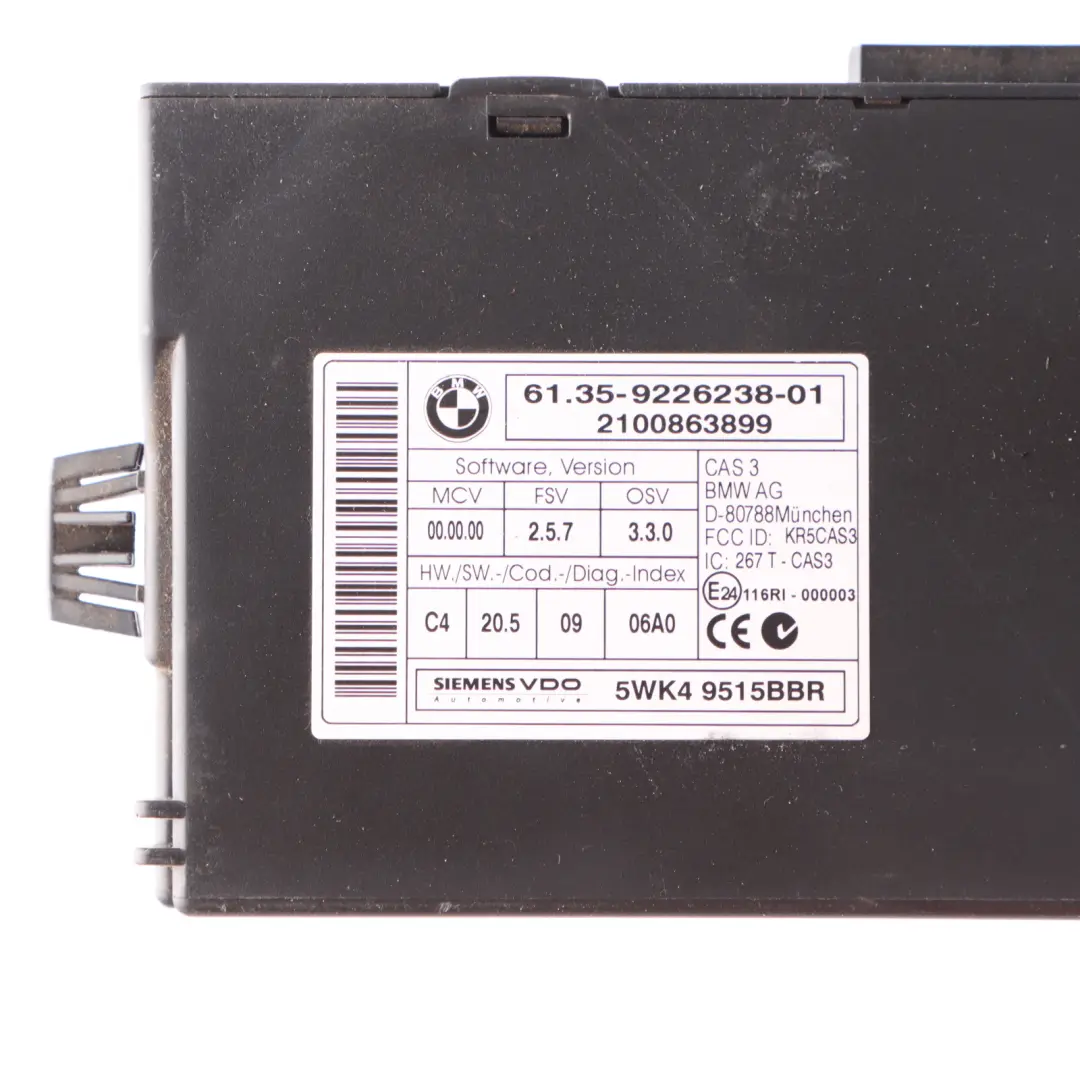 N52N 204HP ECU Kit DME CAS3 Clé Manuel pour BMW Z4 E89 Roadster 23I à propos du numéro de pièce 7609656 BMW Z4 E89 Roadster 23I N52N 204HP ECU Kit DME CAS3 Clé Manuel - SKU 7609656-3 - Numéro de pièce 7609656