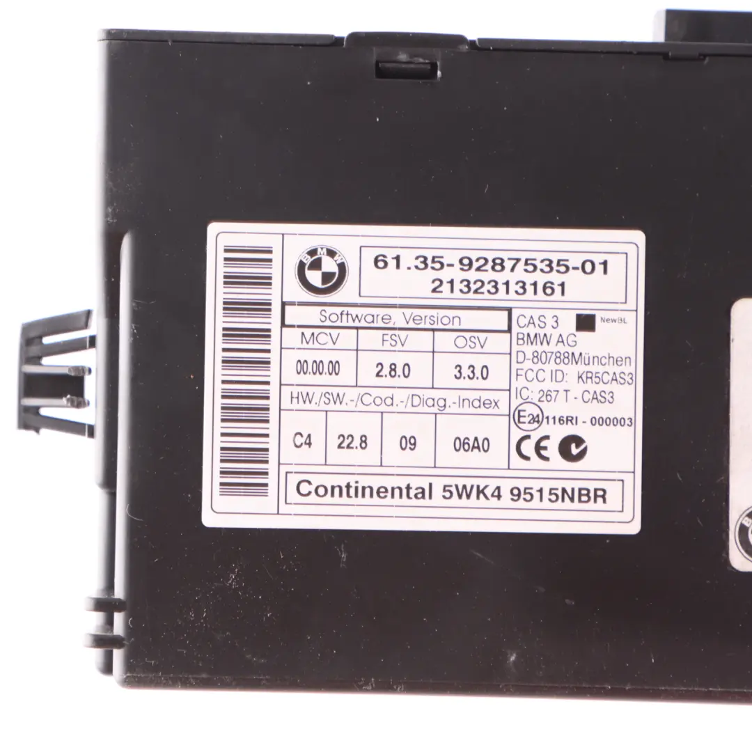 Mini Cooper S R56 LCI N18 184HP ECU Kit Control Unit DME CAS Key Manual - SKU 7613226-3 - Part number 7613226
