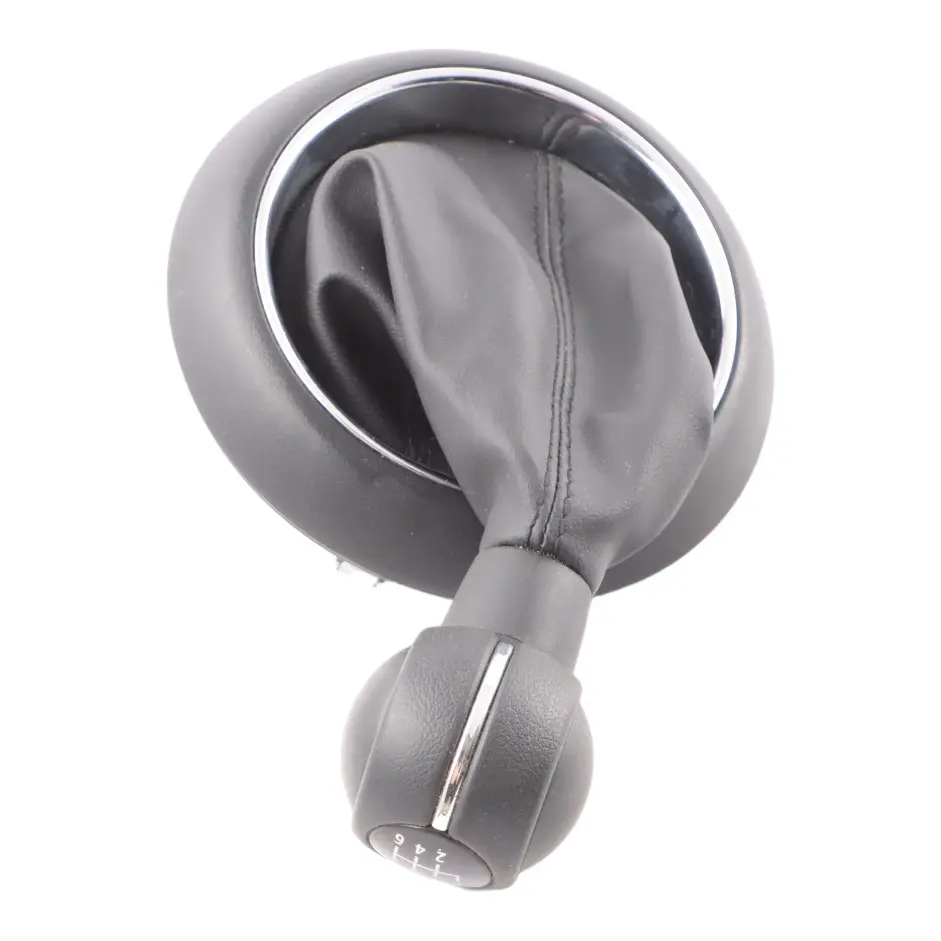 Knob Lever Handle 6-Speed Leather to Mini Cooper F55 F56 F57 F60 Gear with Part number 7641997 Mini Cooper F55 F56 F57 F60 Gear Knob Lever Handle 6-Speed Leather - SKU 7641997-2 - Part number 7641997