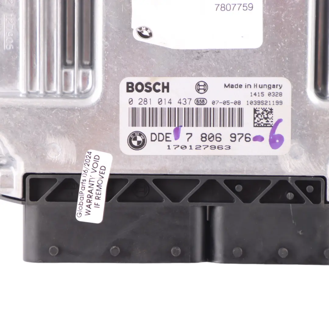 BMW E60 E61 LCI 530d M57N2 235HP Motor ECU KIT DDE CAS3 Llave Automatic - SKU 7806976-6 - Número de pieza 7806976