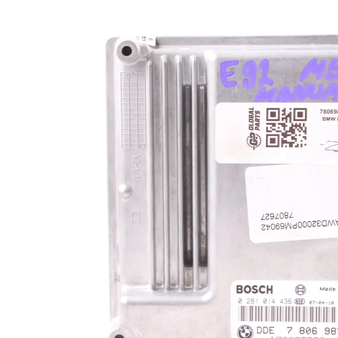 M57N2 197HP Engine ECU Unit DDE Manual to BMW E60 LCI 525d E90 E91 325d with Part number 7806987 BMW E60 LCI 525d E90 E91 325d M57N2 197HP Engine ECU Unit DDE Manual - SKU 7806987-7 - Part number 7806987