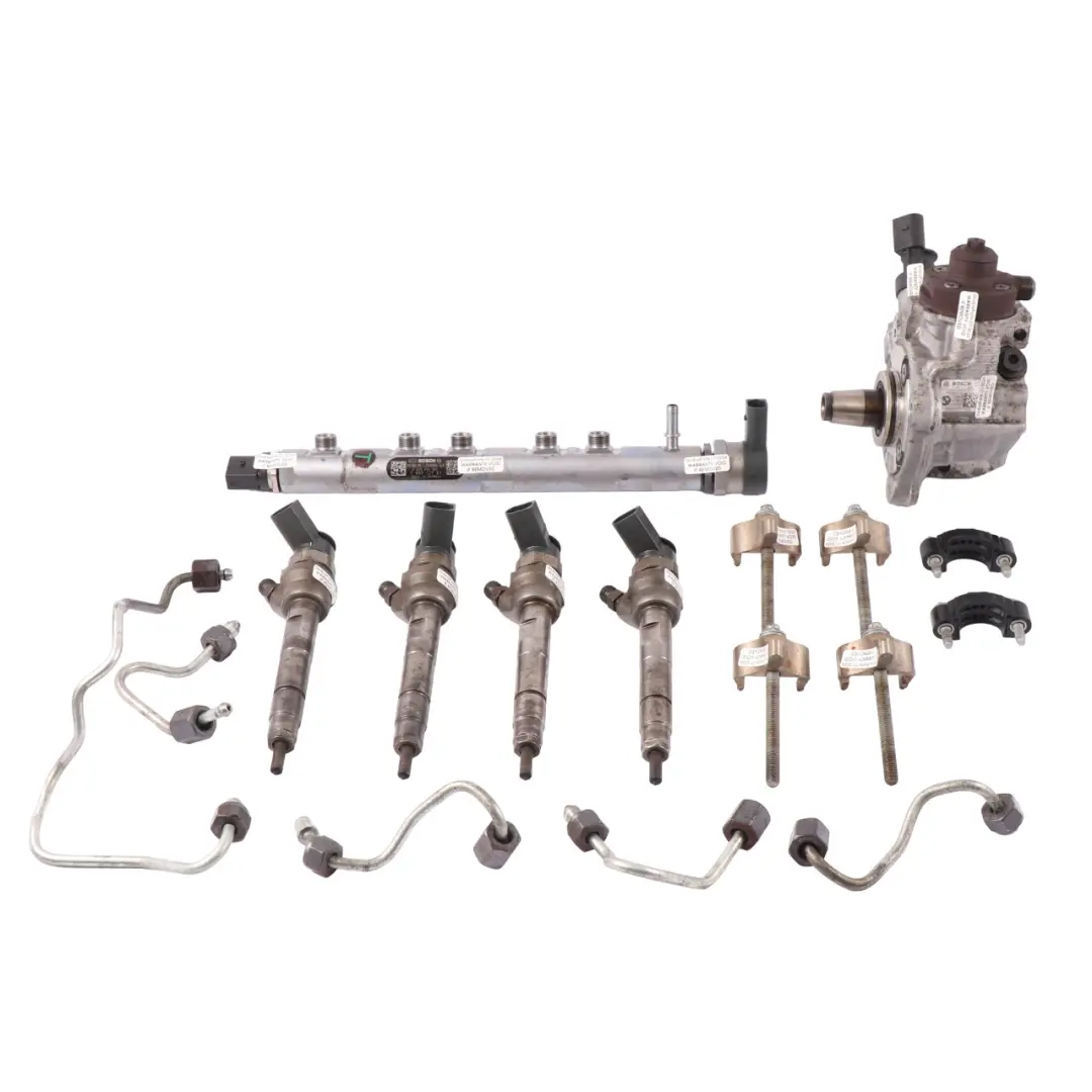 BMW E81 E87 LCI 116d 118d E90 318d N47 Fuel Pump Injector Injection System Set - SKU 7809127-4 - Part number 7809127