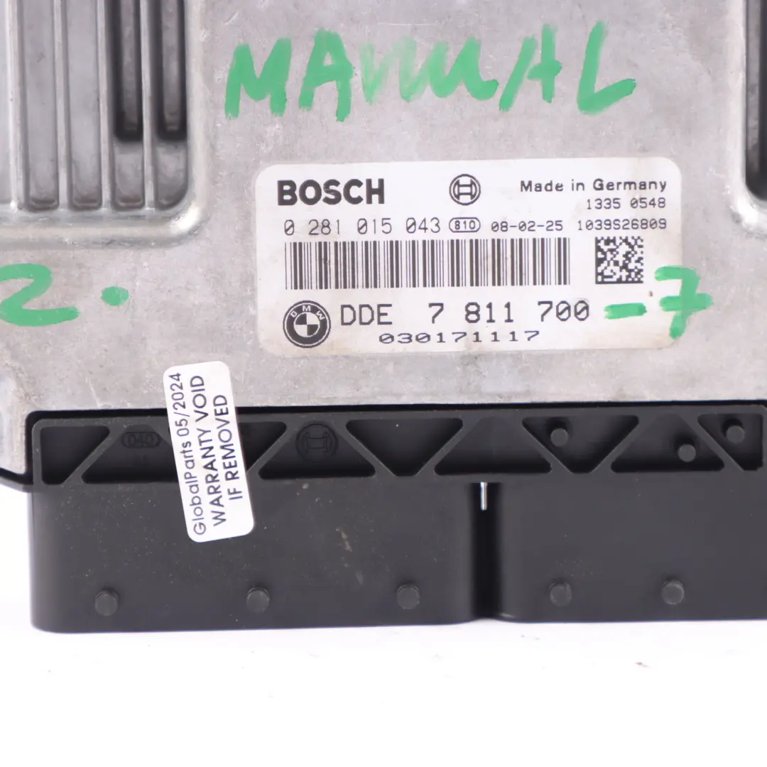 BMW E90 E92 320d N47 177HP ECU KIT DDE CAS3 + Key Manual - SKU 7811700-7 - Part number 7811700