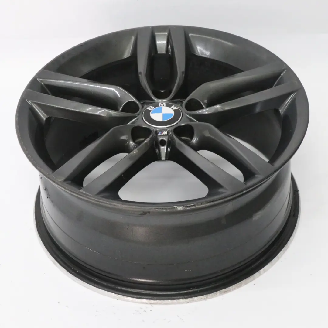 BMW F20 F21 Ferricgrey Rear Alloy Wheel Rim 18" 8J ET:52 M Double Spoke 461 - SKU 7852490-1 - Part number 7852490