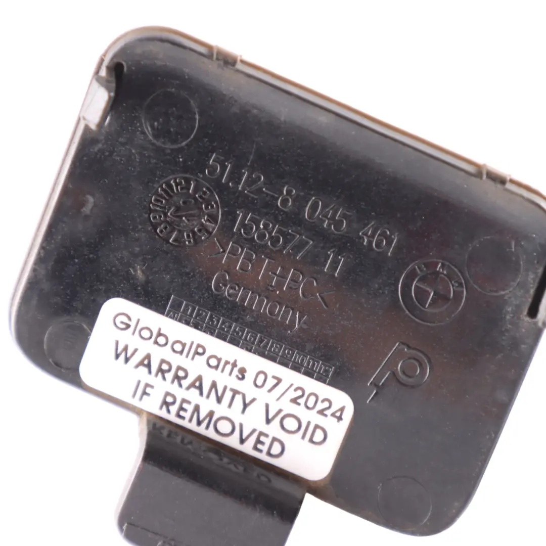 BMW E82 E88 Zaślepka Haka Zderzaka Tylna Tył Czarna 8045461 - SKU 7892601-BS - Numer Części 7892601
