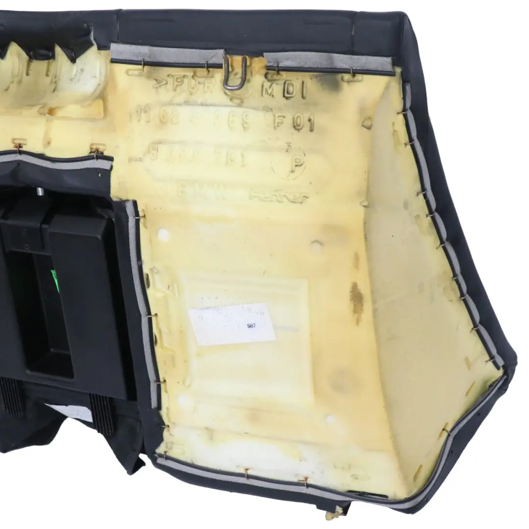 BMW E46 M3 Rear Seat Bench Backrest Back Cover Leather Walknappa Black - SKU 7901276 - Part number 7901276