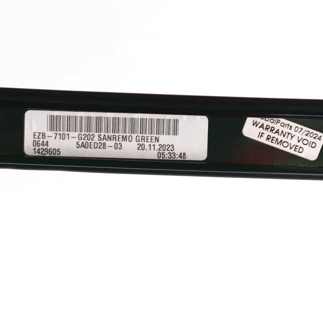 BMW I4 G26 Techo Rail Strip Derecho Railing Moulding Trim Strip Negro - SKU 7930958 - Número de pieza 7930958