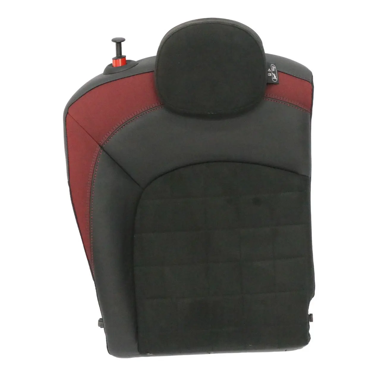 MINI F56 JCW Dinamica Rojo Negro Medio Cuero Respaldo Asiento Trasero Derecho