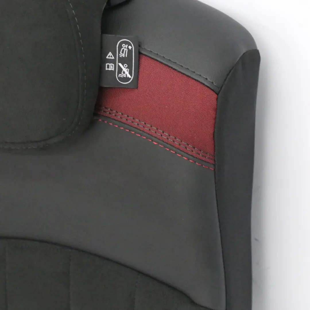 Dinamica Rot Schwarz Halb Leder Hinten Rechts Sitzlehne für MINI F56 JCW mit Teilenummer 7939574 MINI F56 JCW Dinamica Rot Schwarz Halb Leder Hinten Rechts Sitzlehne - SKU 7939574 - Teilenummer 7939574