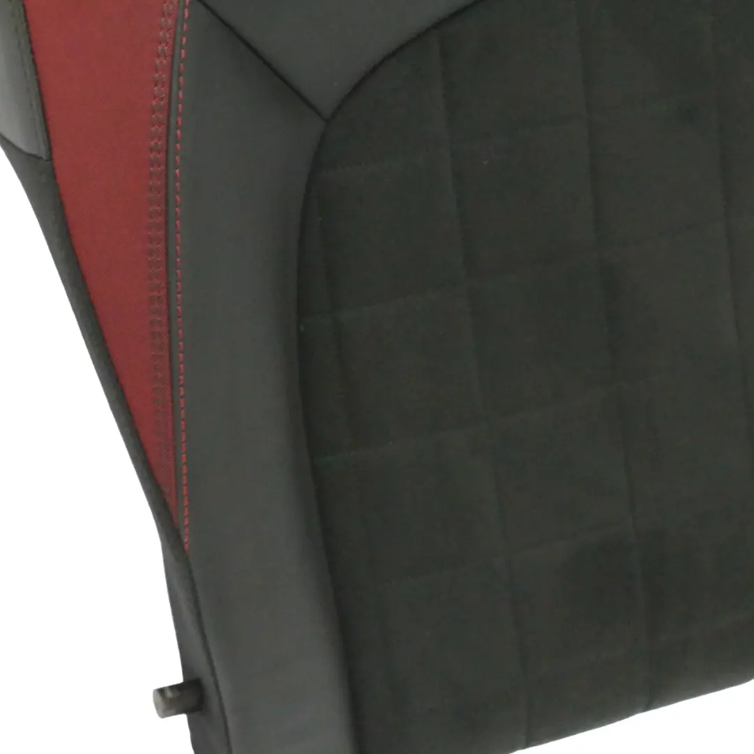 Dinamica Rojo Negro Medio Cuero Respaldo Asiento Trasero Derecho para MINI F56 JCW con número de pieza 7939574 MINI F56 JCW Dinamica Rojo Negro Medio Cuero Respaldo Asiento Trasero Derecho - SKU 7939574 - Número de pieza 7939574