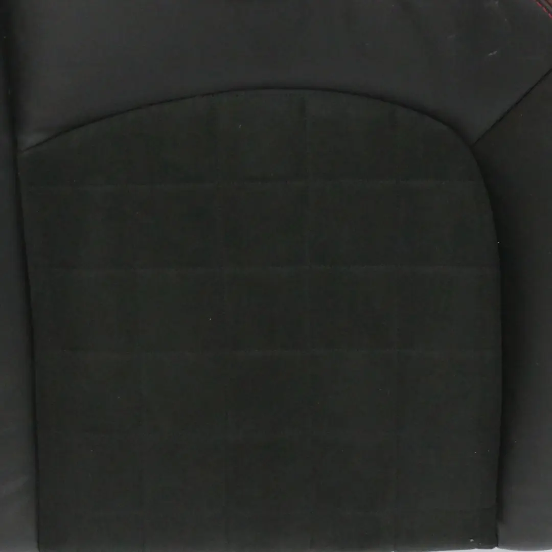 Dinamica Red Black Half Leather Rear Left N/S Seat Backrest to MINI F56 JCW with Part number 7939575 MINI F56 JCW Dinamica Red Black Half Leather Rear Left N/S Seat Backrest - SKU 7939575 - Part number 7939575