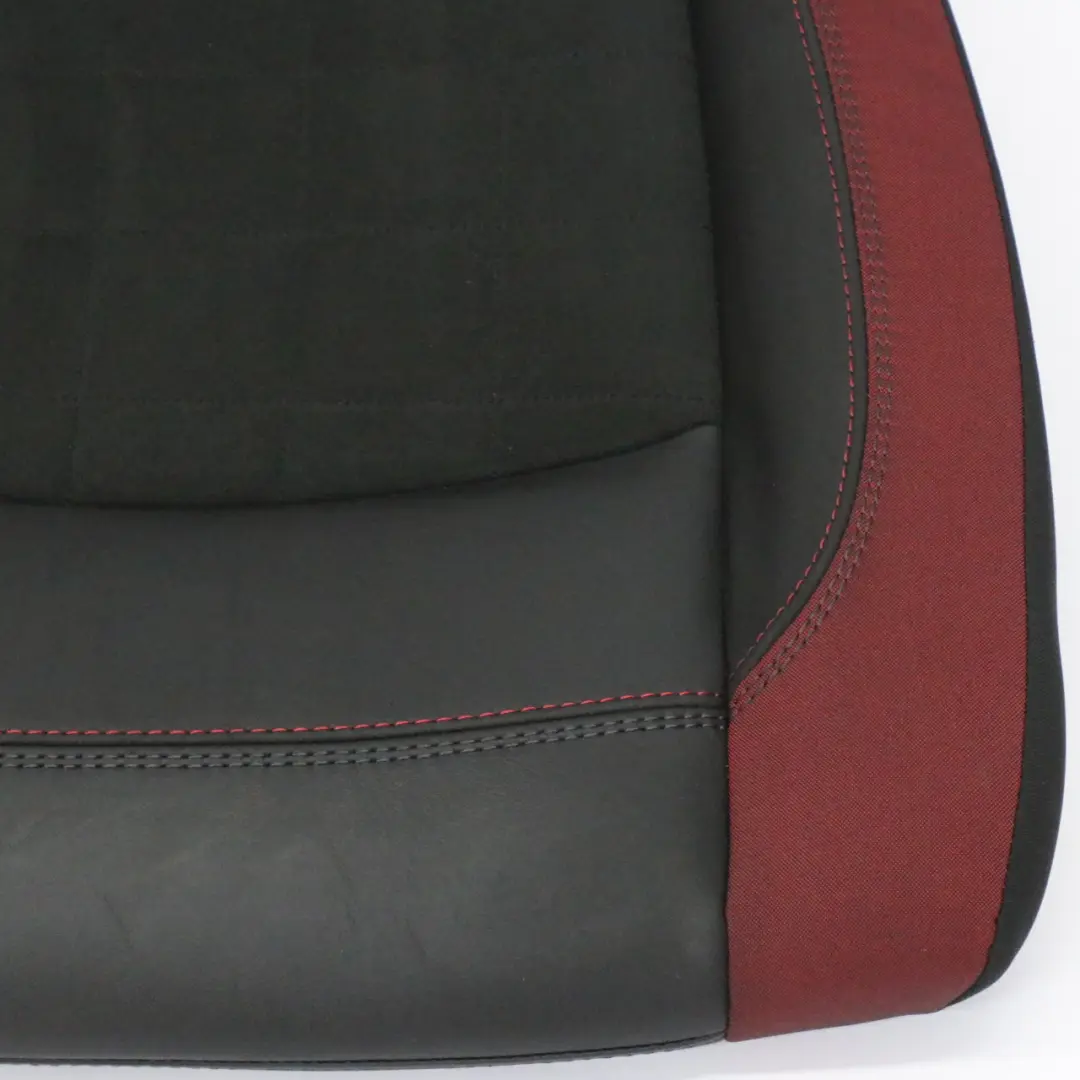 Dinamica Rear Seat Bench Couch Red Black Half Leather to Mini F56 JCW with Part number 7939577 Mini F56 JCW Dinamica Rear Seat Bench Couch Red Black Half Leather - SKU 7939577 - Part number 7939577