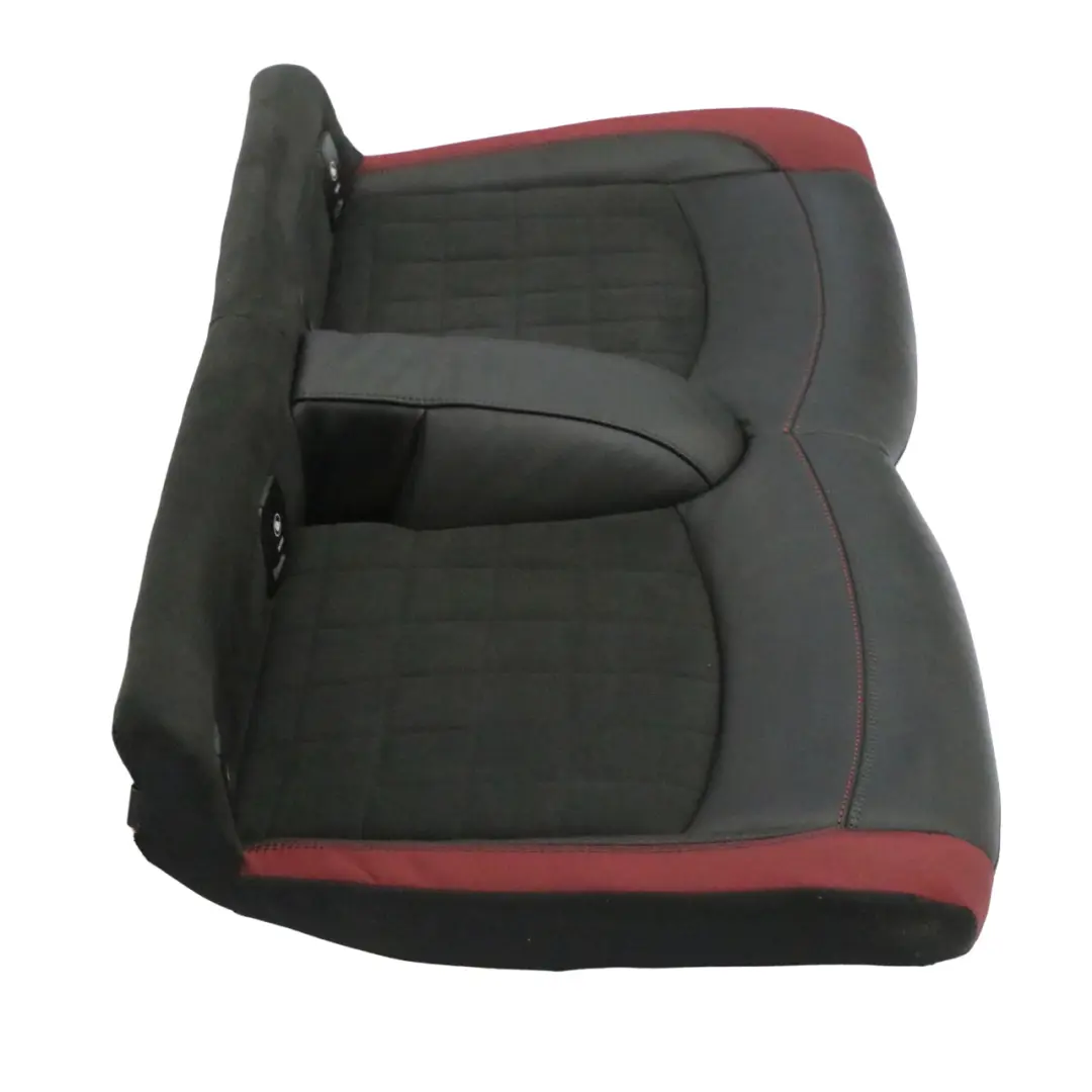 Dinamica Rear Seat Bench Couch Red Black Half Leather to Mini F56 JCW with Part number 7939577 Mini F56 JCW Dinamica Rear Seat Bench Couch Red Black Half Leather - SKU 7939577 - Part number 7939577