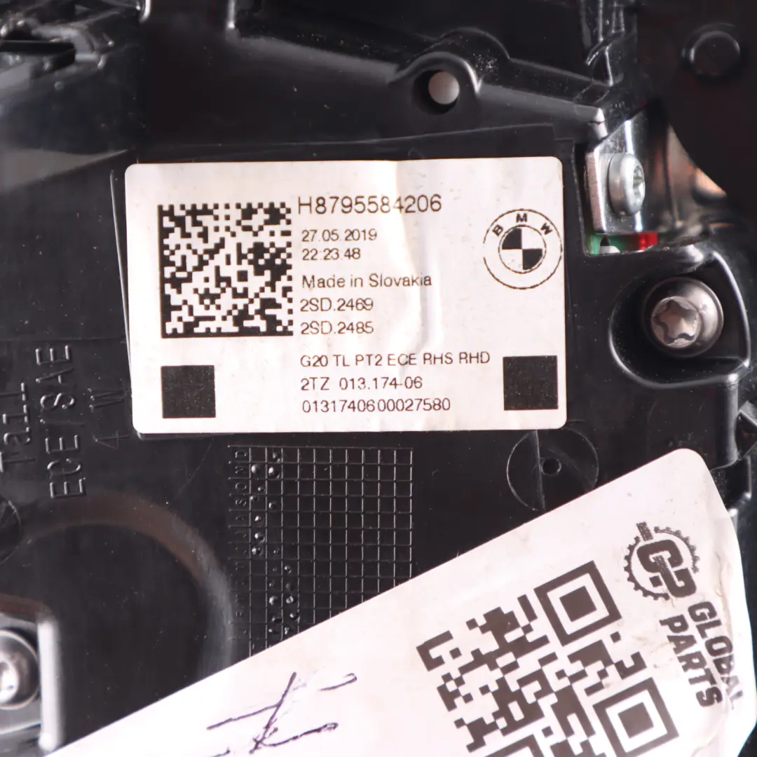 Right O/S Tail Lamp Light Trunk Lid Tailgate LED to BMW G20 Rear with Part number 7955842 BMW G20 Rear Right O/S Tail Lamp Light Trunk Lid Tailgate LED - SKU 7955842 - Part number 7955842