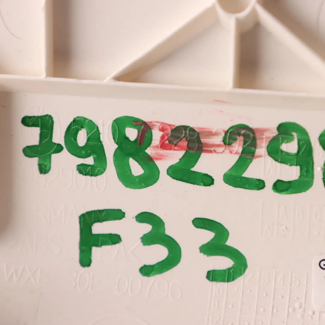 Front Seat Back Rest Right O/S Inner Trim Cover Panel Opal White to BMW F33 with Part number 7982298 BMW F33 Front Seat Back Rest Right O/S Inner Trim Cover Panel Opal White - SKU 7982298 - Part number 7982298