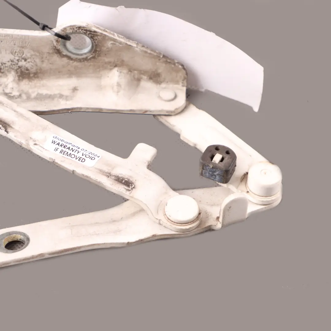 Hood Bonnet Hinge Left N/S Candy White - LB9A to Volkswagen Transporter T5 Engine with Part number 7H0823301D-CAM Volkswagen Transporter T5 Engine Hood Bonnet Hinge Left N/S Candy White - LB9A - SKU 7H0823301D-CAN - Part number 7H0823301D-CAM