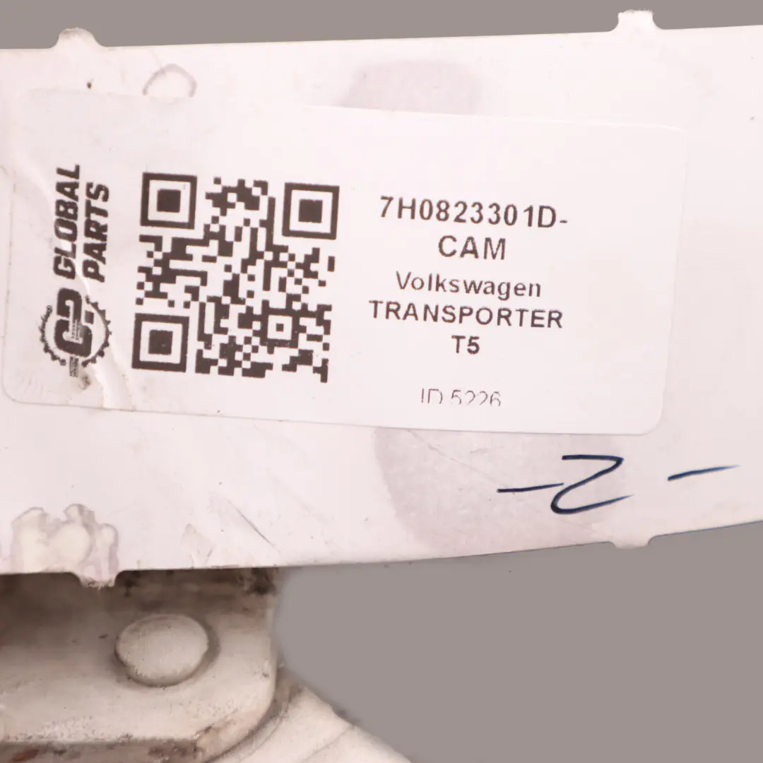 Hood Bonnet Hinge Left N/S Candy White - LB9A to Volkswagen Transporter T5 Engine with Part number 7H0823301D-CAM Volkswagen Transporter T5 Engine Hood Bonnet Hinge Left N/S Candy White - LB9A - SKU 7H0823301D-CAN - Part number 7H0823301D-CAM