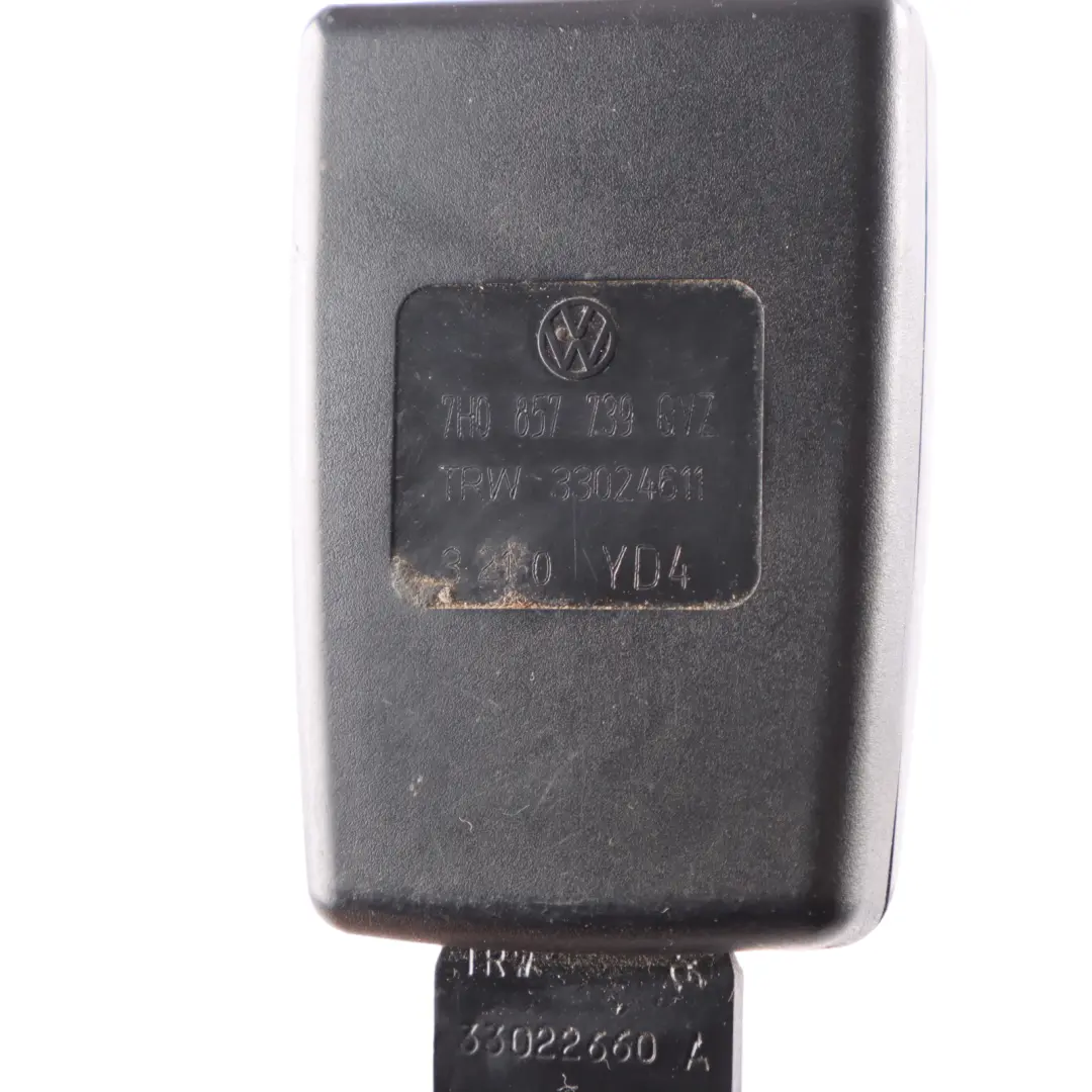 Front Seat Belt Buckle Safety Belt Tensioner Black to VW Volkswagen T5 with Part number 7H0857739 VW Volkswagen T5 Front Seat Belt Buckle Safety Belt Tensioner Black - SKU 7H0857739 - Part number 7H0857739