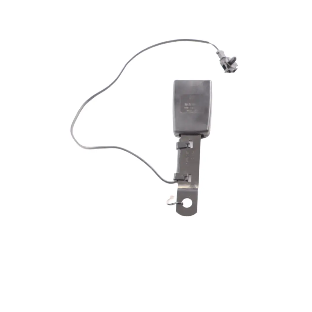 VW Volkswagen T5 Drivers Seat Belt Buckle Latch Catch Stalk Tensioner - SKU 7H0857877E - Part number 7H0857877E