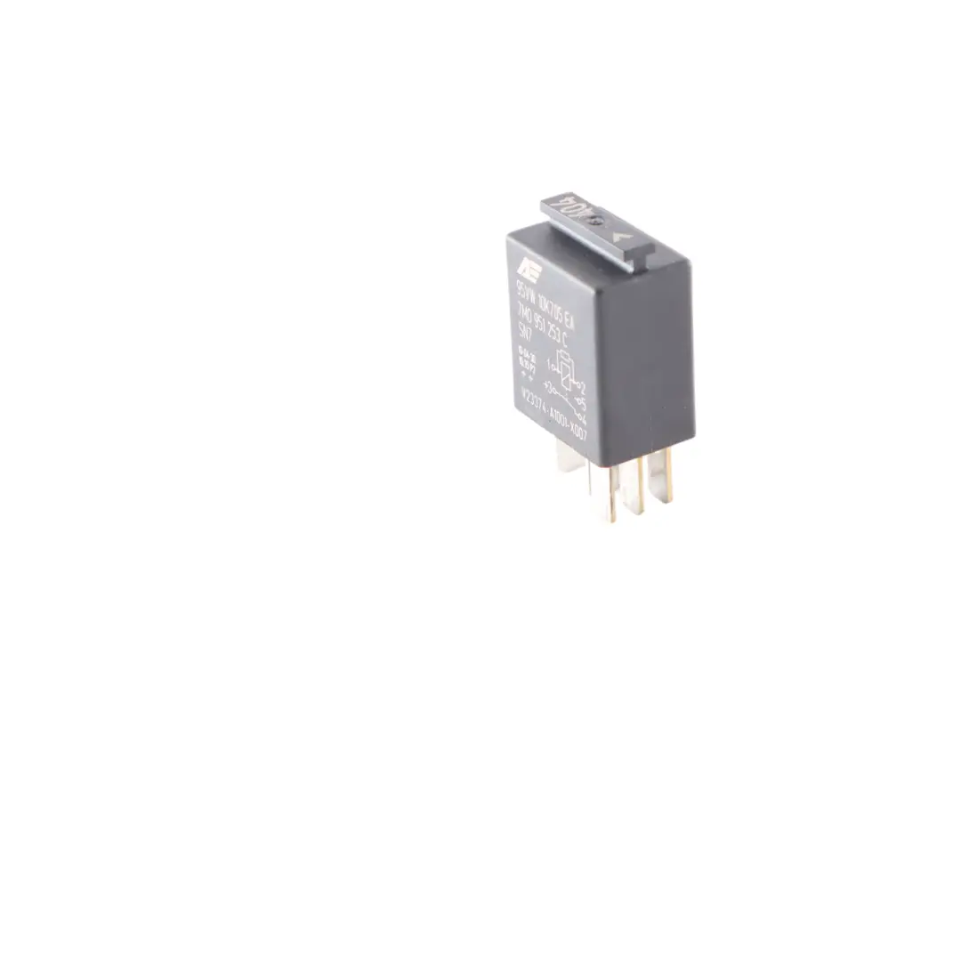 Relé Negro Unidad de Control 5 Pin 12V para Volkswagen T5 Audi Seat Skoda con número de pieza 7M0951253C Volkswagen T5 Audi Seat Skoda Relé Negro Unidad de Control 5 Pin 12V - SKU 7M0951253C - Número de pieza 7M0951253C