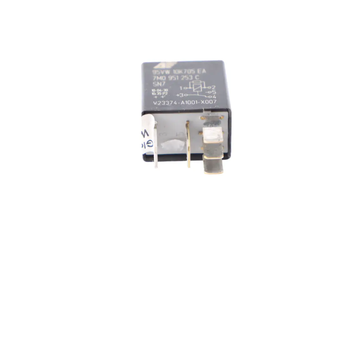 Control Unit 5 Pin 12V Volkswagen T5 Audi Seat Skoda Relay Black - SKU 7M0951253C - Part number 7M0951253C