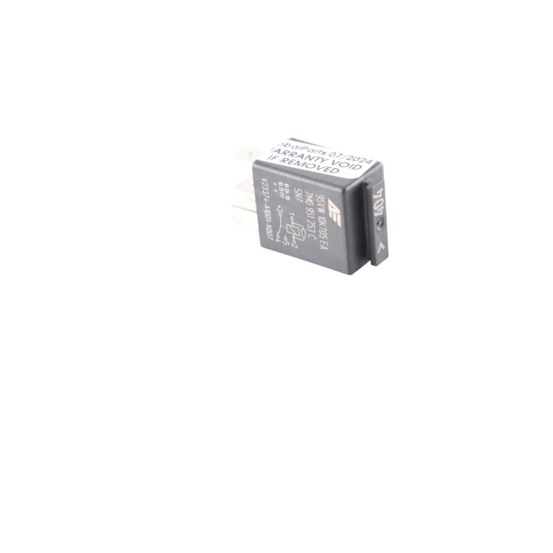 Control Unit 5 Pin 12V Volkswagen T5 Audi Seat Skoda Relay Black - SKU 7M0951253C - Part number 7M0951253C